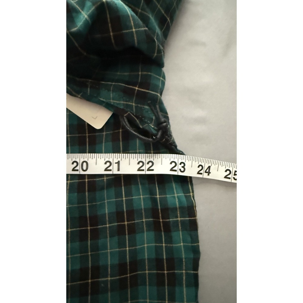 Men's Long Sleeve Plaid‎ Shirt NWT brand Is BILLABONG SZ XXL Green And Black - Picture 7 of 10